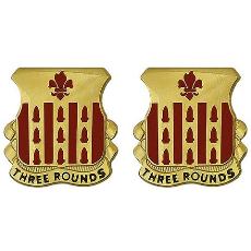 333rd Field Artillery Unit Crest (Three Rounds)